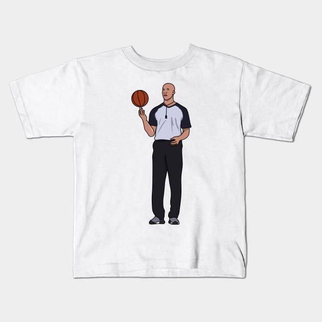 richard jefferson as refree Kids T-Shirt by rsclvisual